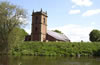 West aspect of Bangor-on-Dee Church on a Spring Day