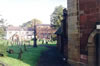 A View from Sant Dunawd Church across the Church Yard