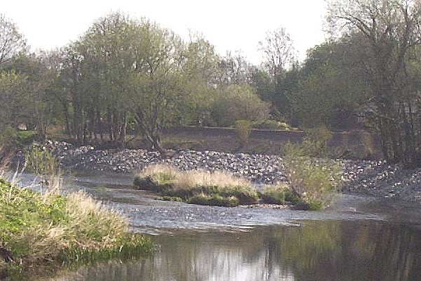 View of The River Dee from Graig Lane Bangor-on-Dee North Wales