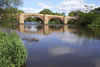 The Old Bridge Over the River Dee at Bangor-on-Dee North Wales